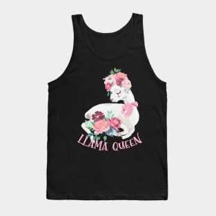 Llama Queen - Gift For Alpaca Lovers Tank Top